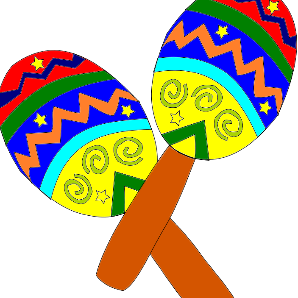 Colorful Maracas Illustration PNG Image