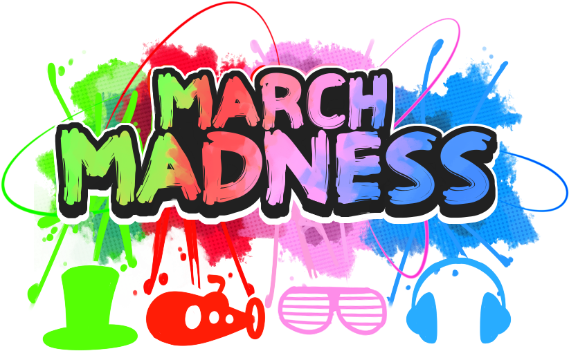 Colorful March Madness Graffiti Style PNG Image