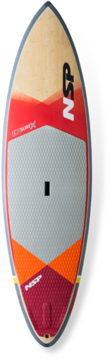 Colorful N S P Surfboard Standing PNG Image