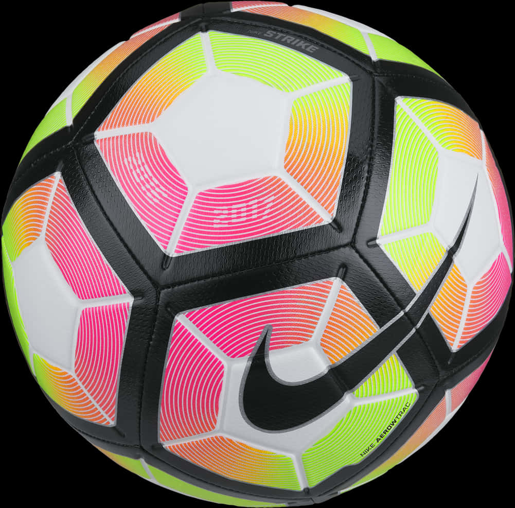 Colorful Nike Soccer Ball PNG Image