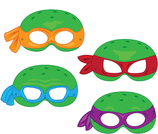 Colorful_ Ninja_ Masks_ Collection PNG Image