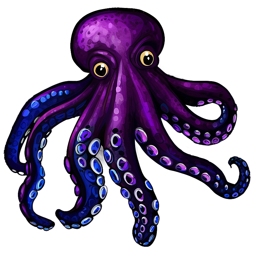 Colorful Octopus Drawing Png Rng13 PNG Image