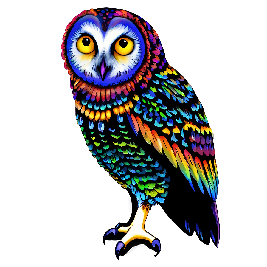 Colorful Owl Png Atn41 PNG Image