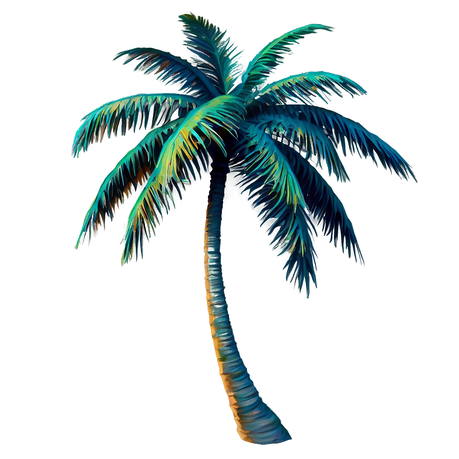 Colorful Palm Trees Png Rxp7 PNG Image