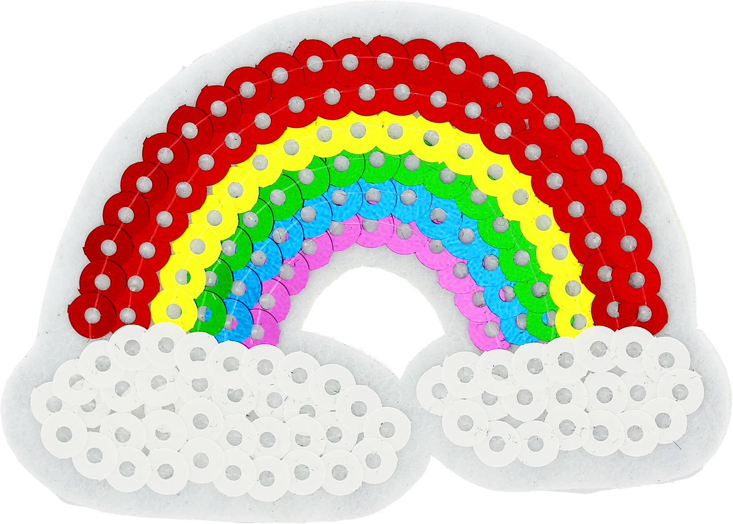 Colorful Paper Circle Rainbow Craft PNG Image