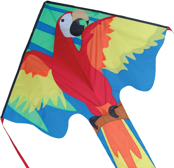 Colorful Parrot Kite Flying Toy PNG Image