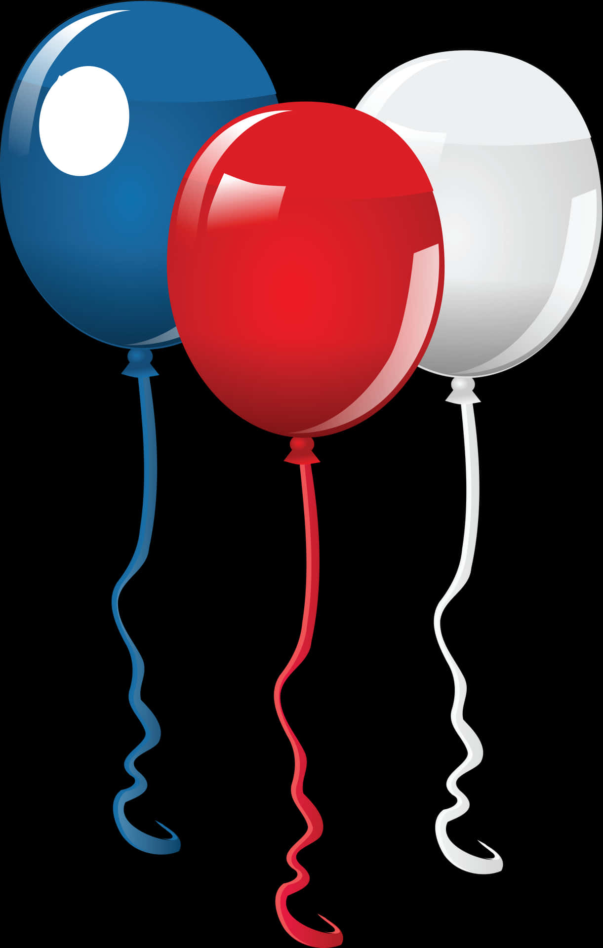 Colorful Party Balloons PNG Image