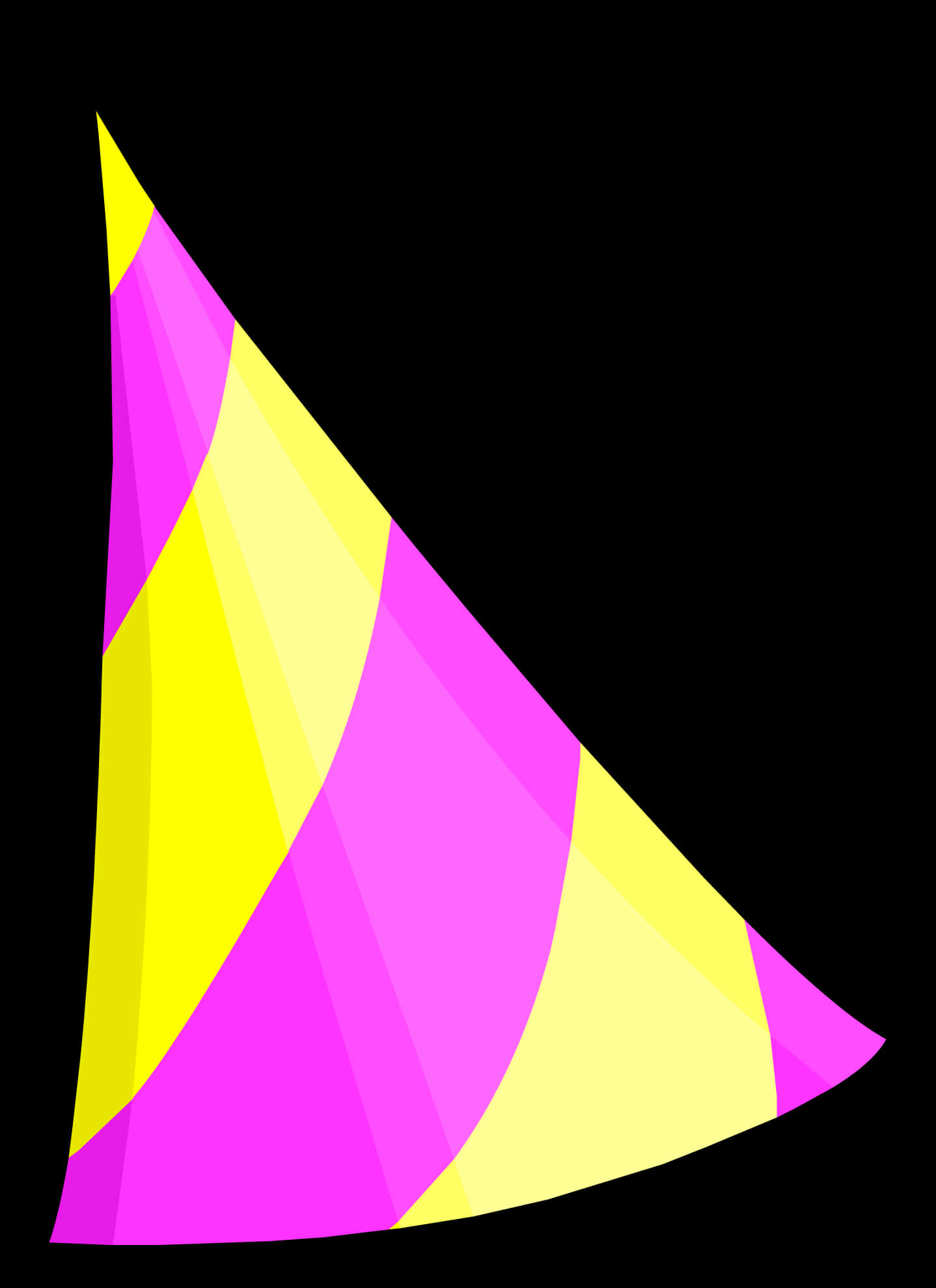 Colorful Party Hat Vector Illustration PNG Image