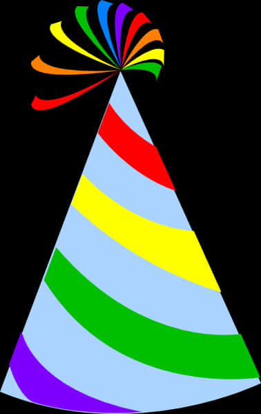 Colorful Party Hat Vector PNG Image