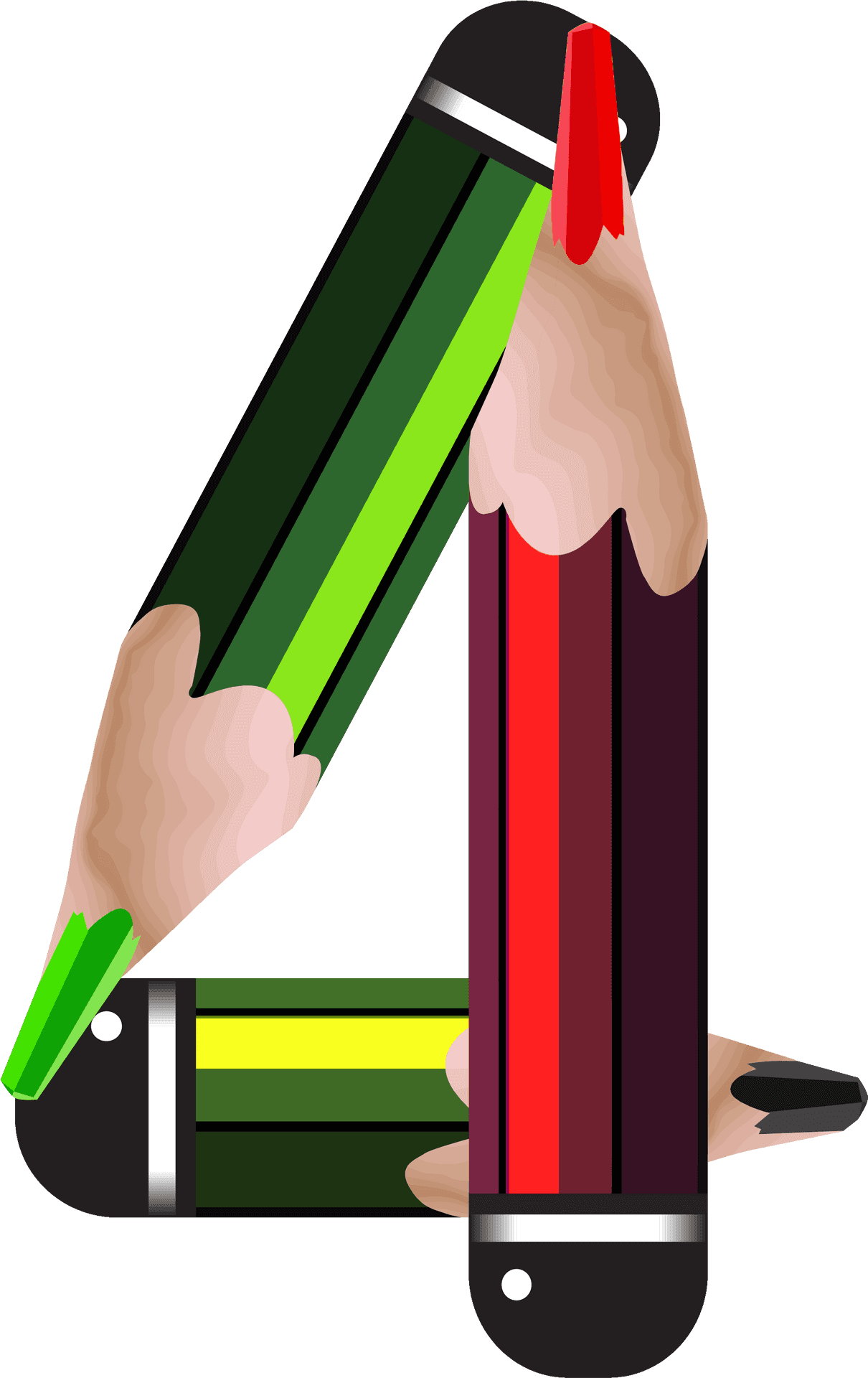 Colorful Pencils Clipart PNG Image