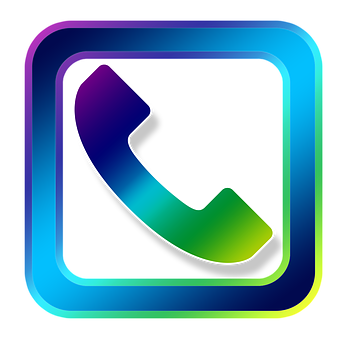 Colorful Phone Icon PNG Image