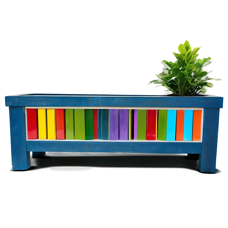 Colorful Planter Box Png 06282024 PNG Image