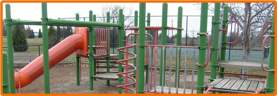 Colorful Playground Equipment PNG Image