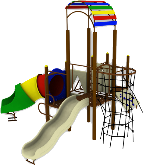 Colorful Playground Equipment PNG Image