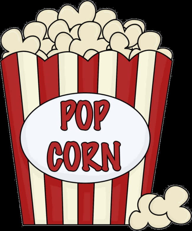 Colorful Popcorn Clipart PNG Image