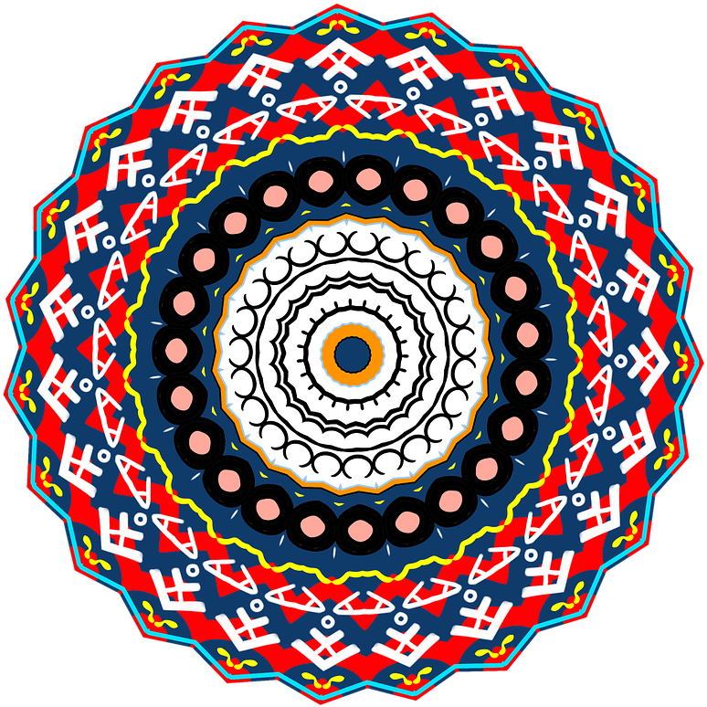 Colorful_ Rakhi_ Design_ Pattern PNG Image