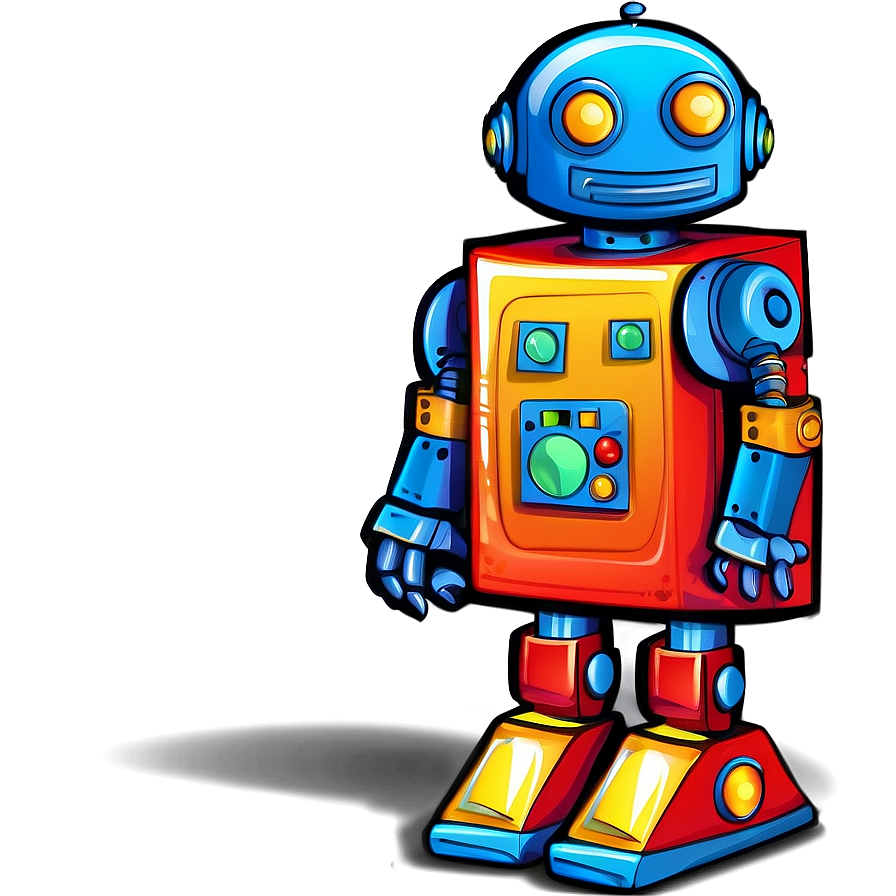 Colorful Robot Clipart Png 06262024 PNG Image