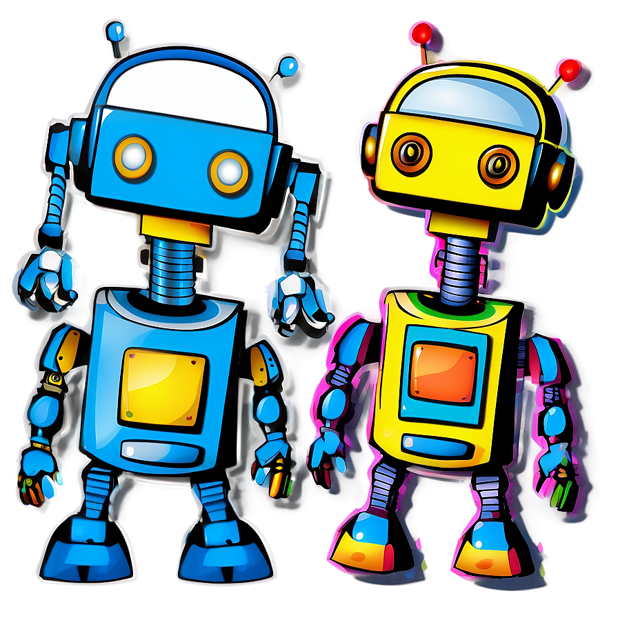 Colorful Robot Clipart Png Uib35 PNG Image