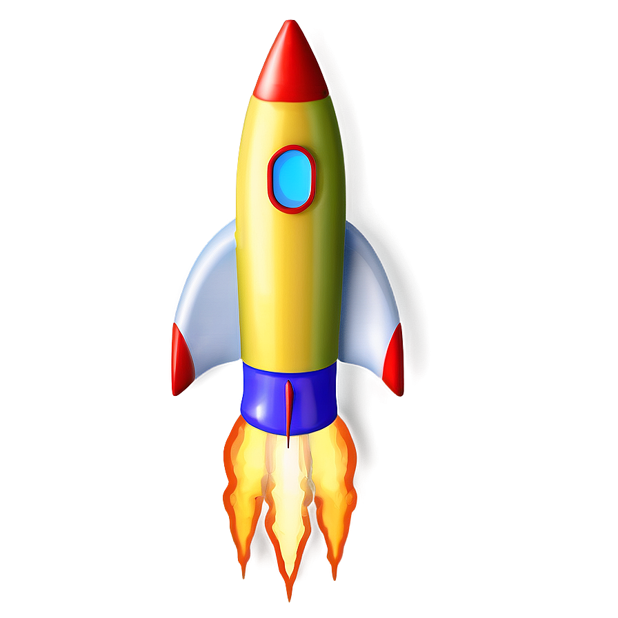 Colorful Rocketship Png Kpv77 PNG Image