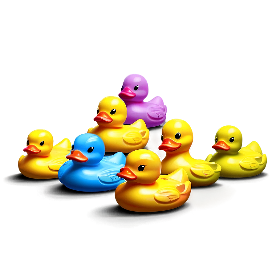 Colorful Rubber Duck Collection Png 05252024 PNG Image