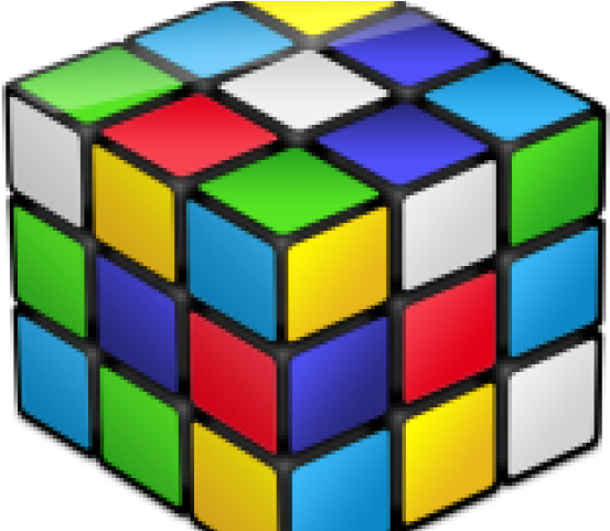 Colorful Rubiks Cube Unsolved PNG Image