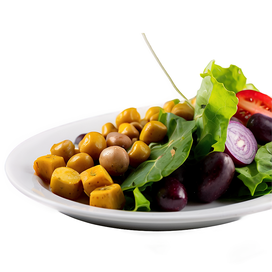 Colorful Salad Plate Png Plj PNG Image