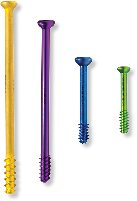 Colorful Screws Set PNG Image