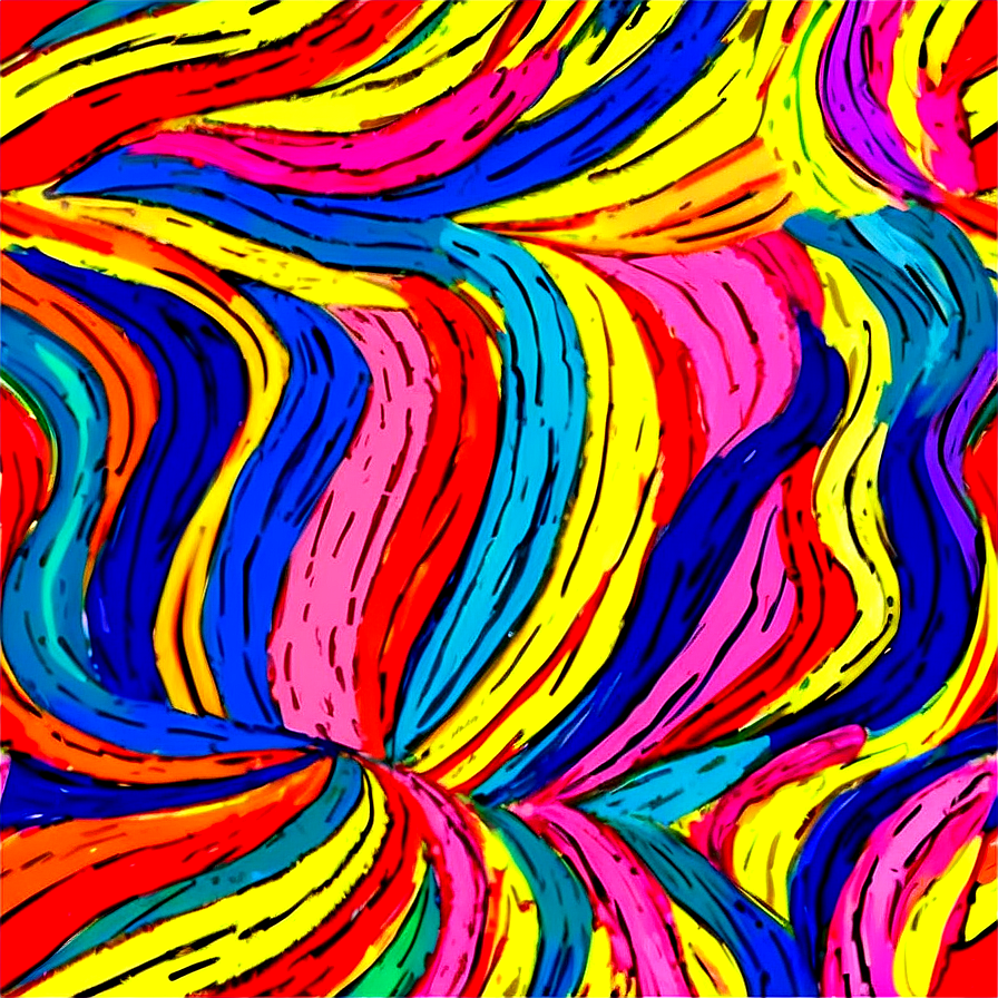 Colorful Scribble Patterns Png Fum40 PNG Image