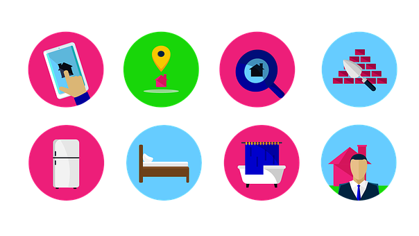 Colorful Service Icons Set PNG Image