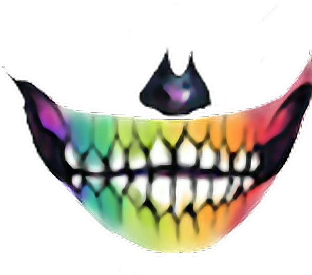 Colorful Smiling Mouth Sticker Picsart PNG Image