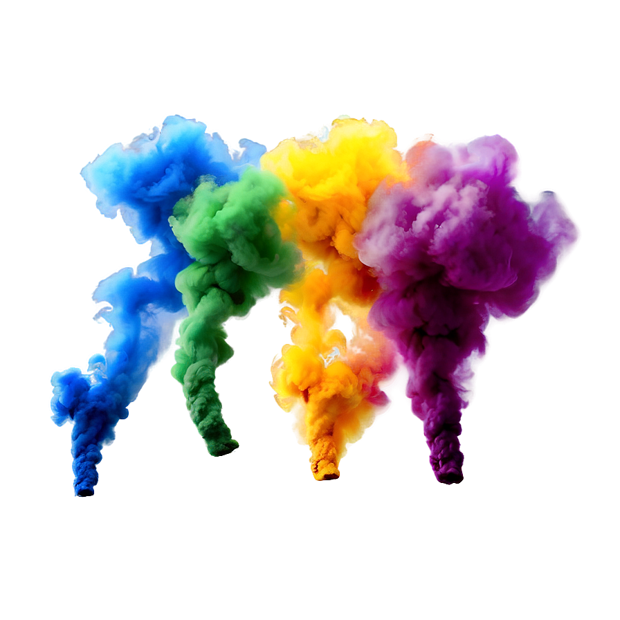 Colorful Smoke A PNG Image