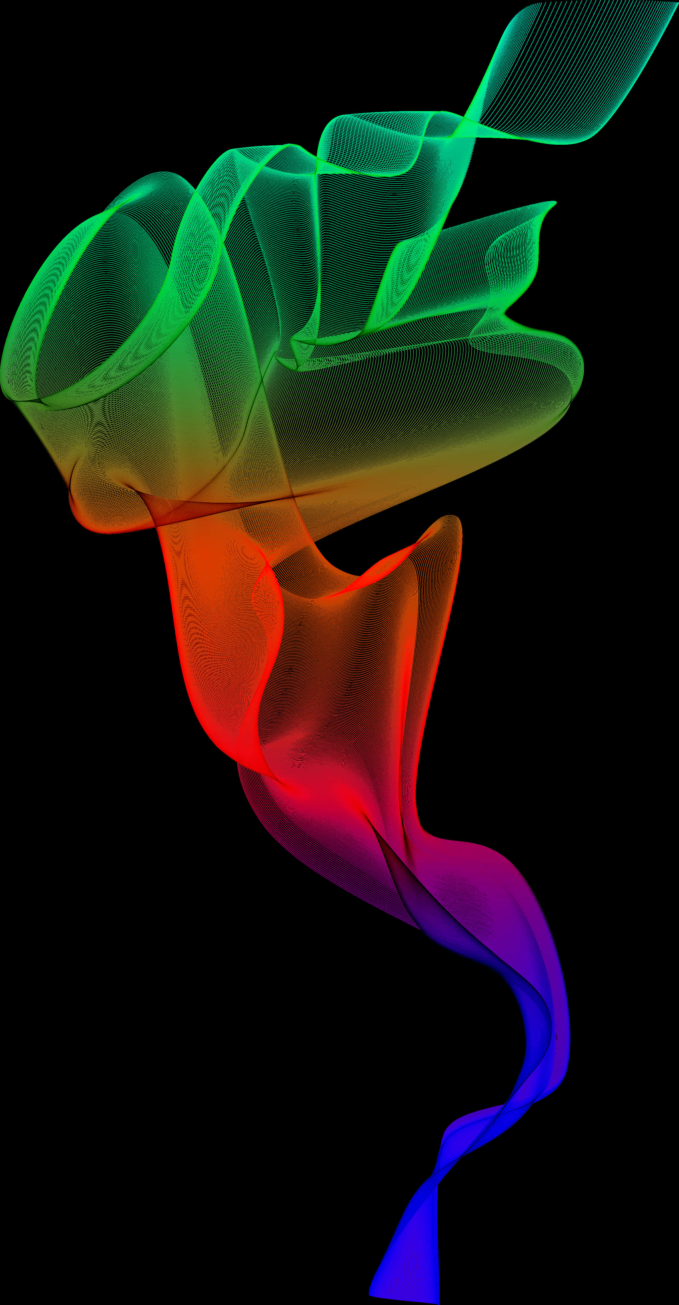 Colorful Smoke Art Abstract PNG Image