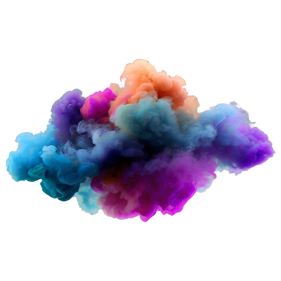 Colorful Smoke Cloud Texture Png 06132024 PNG Image