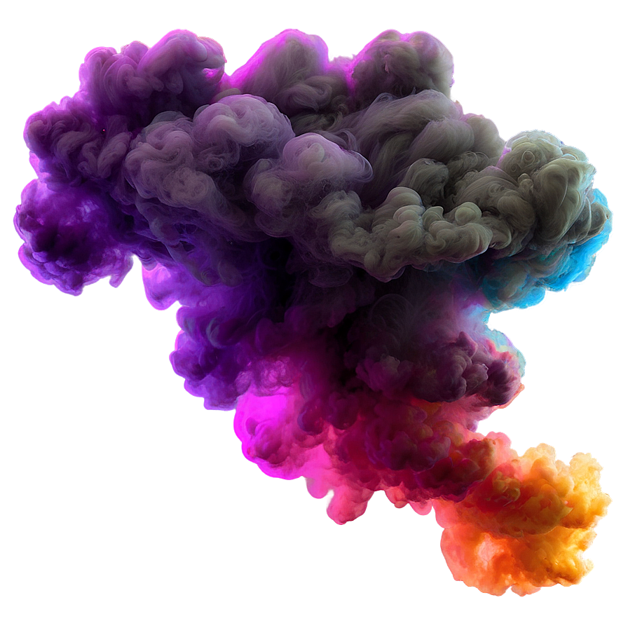 Colorful Smoke Cloud Texture Png Wnv PNG Image