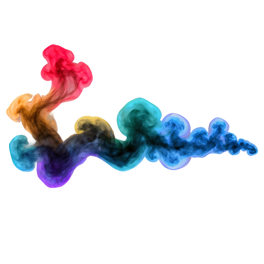 Colorful Smoke Effect Art Png Gro PNG Image