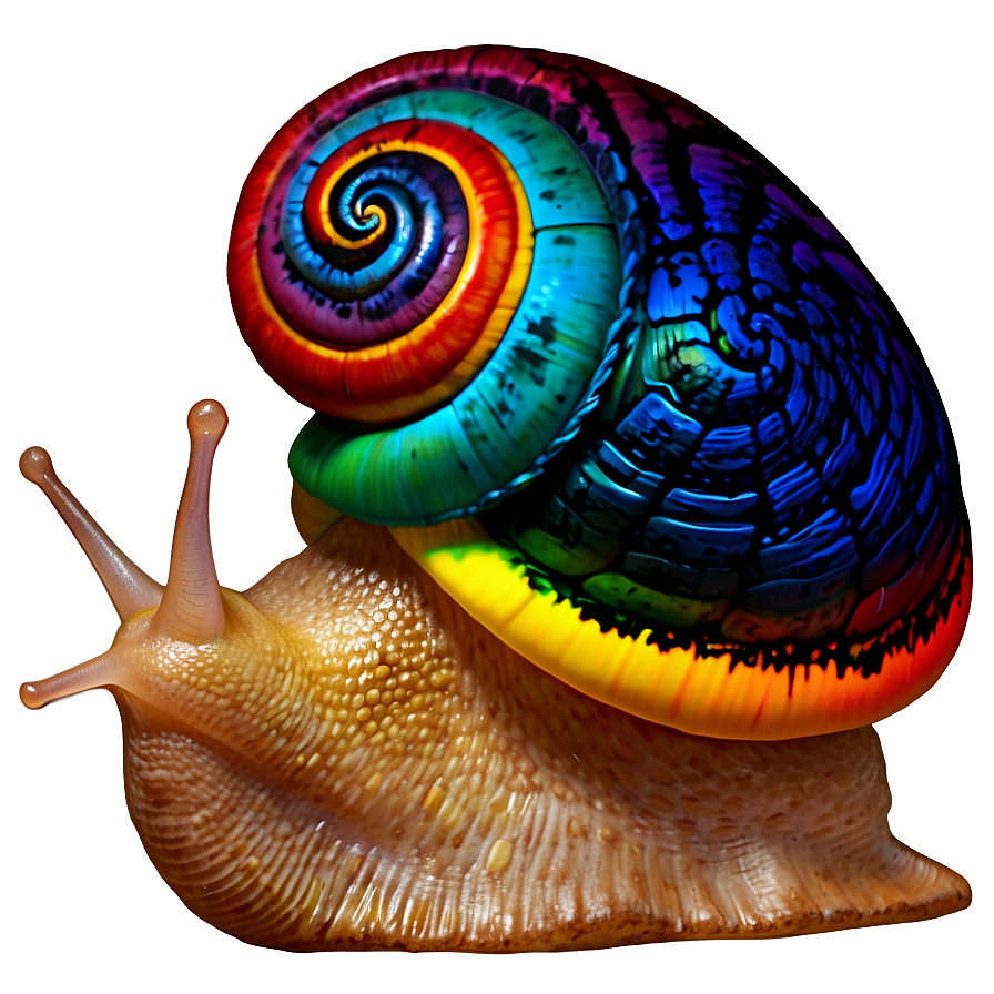 Colorful Snail Art Png Ckj PNG Image