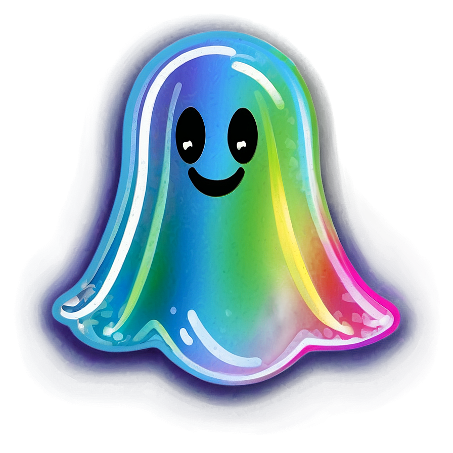 Colorful Snapchat Ghost Png 06272024 PNG Image