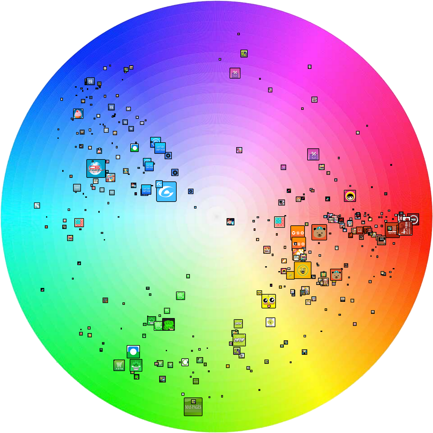 Colorful Social Media Icons Sphere PNG Image