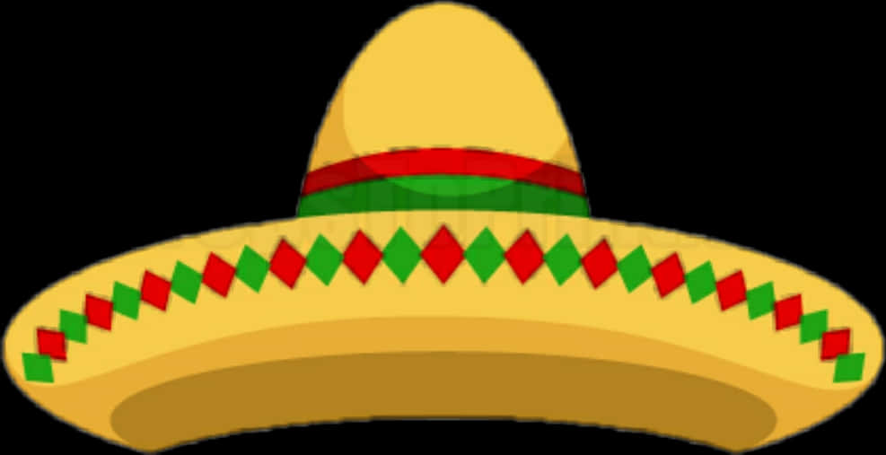 Colorful Sombrero Vector Illustration PNG Image