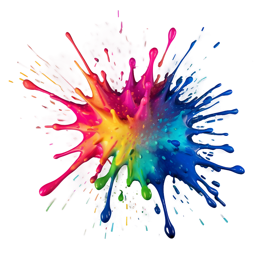 Colorful Splash Effect Png 64 PNG Image