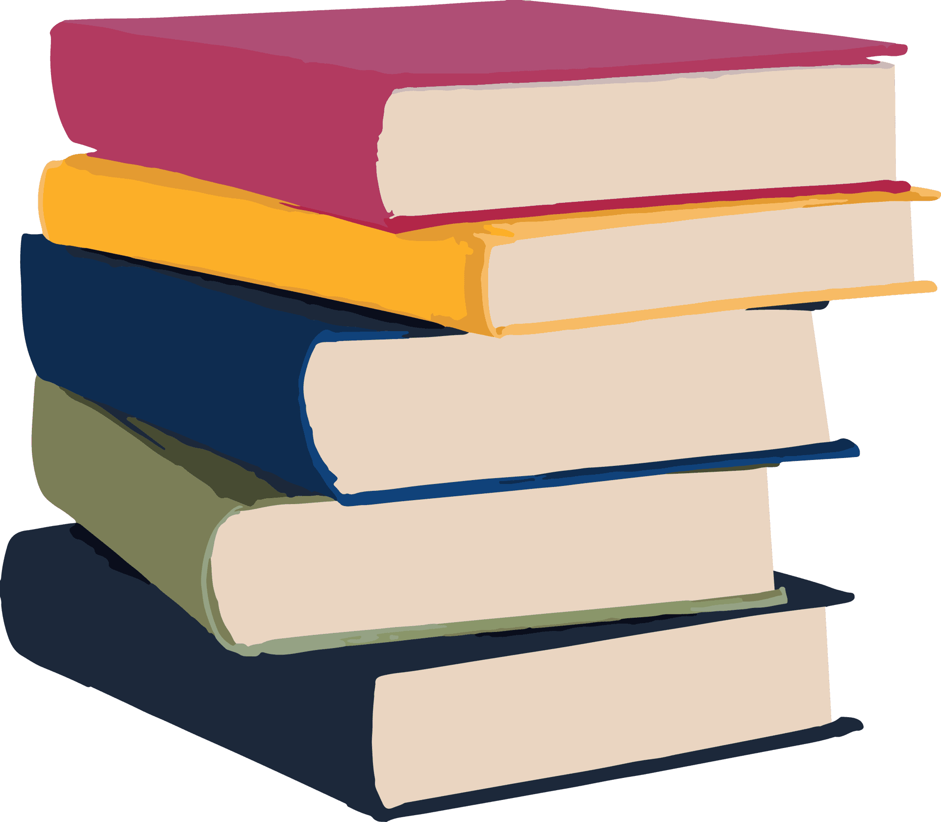 Colorful_ Stack_of_ Books_ Illustration PNG Image