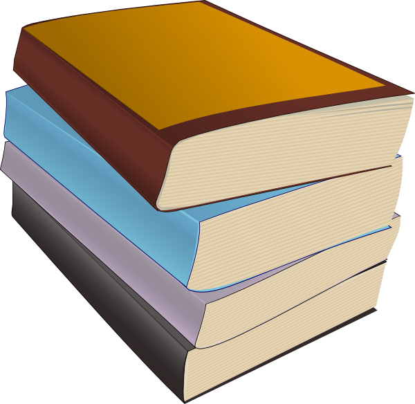 Colorful Stackof Books Illustration PNG Image