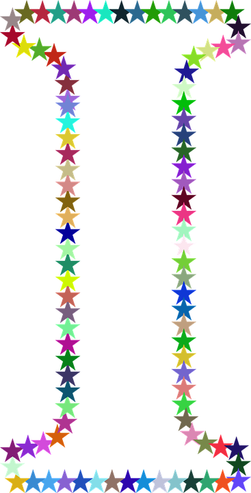 Colorful Star Border Design PNG Image