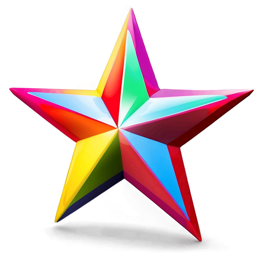 Colorful Star Clipart Png 54 PNG Image