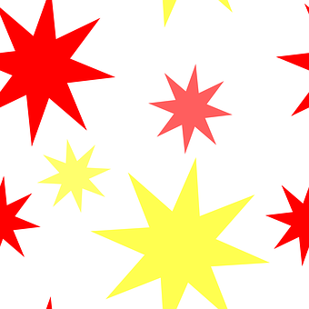 Colorful Star Pattern Background PNG Image