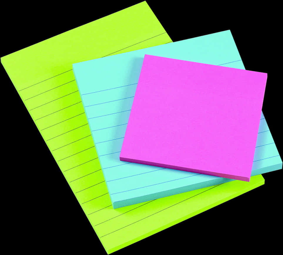 Colorful Sticky Notes Array PNG Image