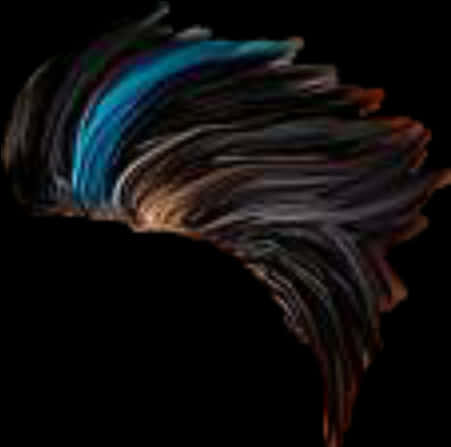 Colorful_ Streaked_ Hairstyle PNG Image