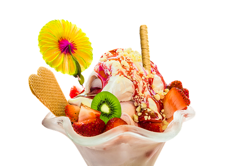 Colorful Sundae Delight PNG Image