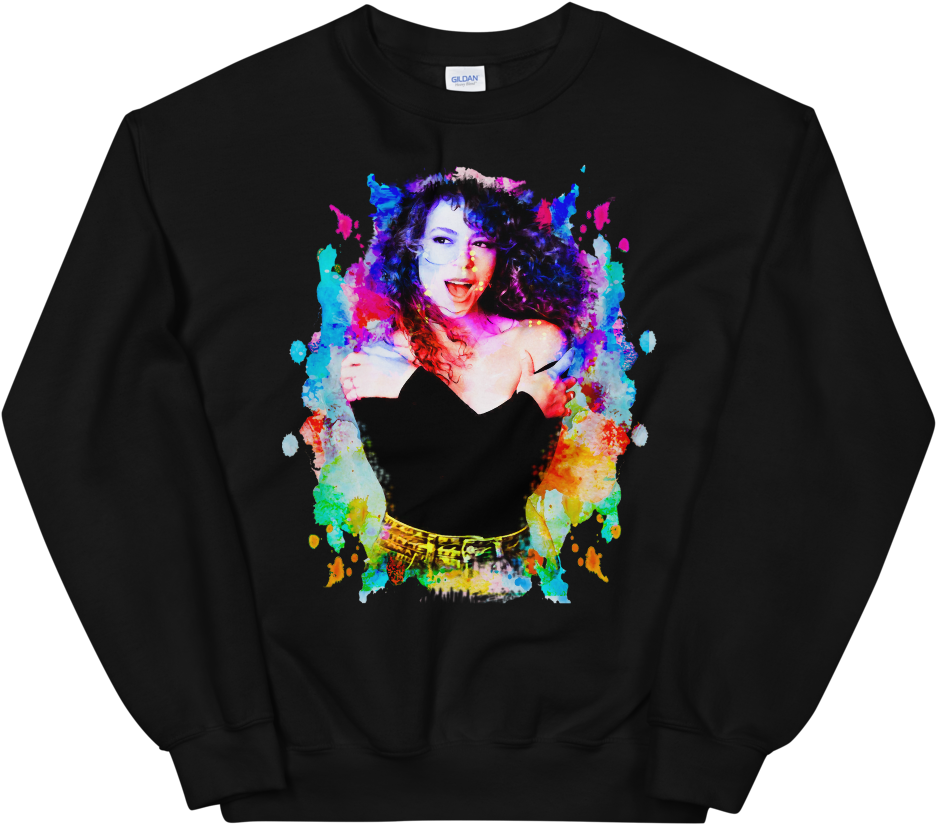 Colorful Sweatshirt Designwith Figure PNG Image