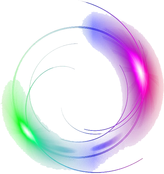 Colorful Swirl Glow Effect PNG Image